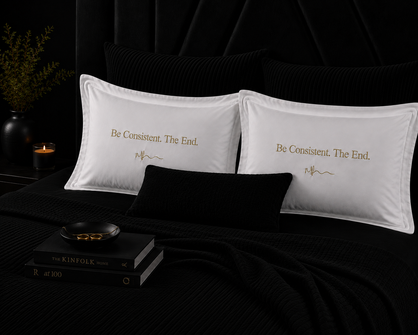 Be Consistent. The End. pillowcase set new 