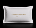 Clean hearts always WIN pillowcase set