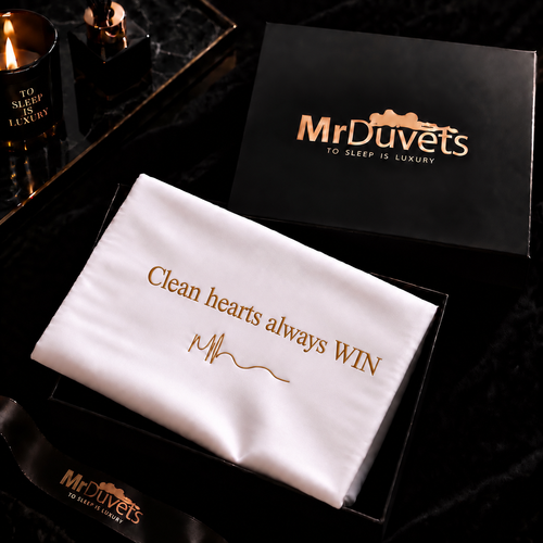 Clean hearts always WIN pillowcase set main