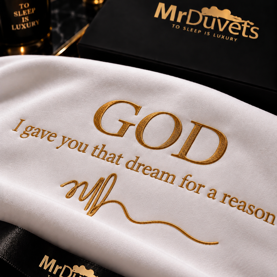 GOD I gave you that dream pillowcase set close up