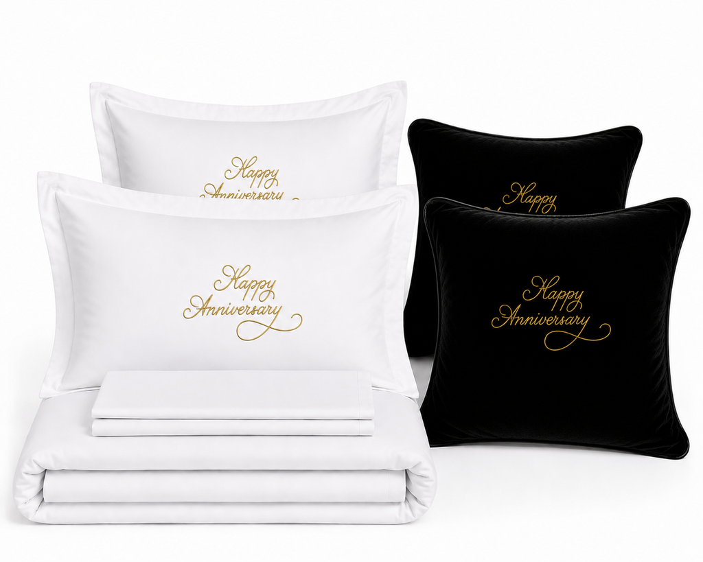 Happy Anniversary Luxury Bedding Set