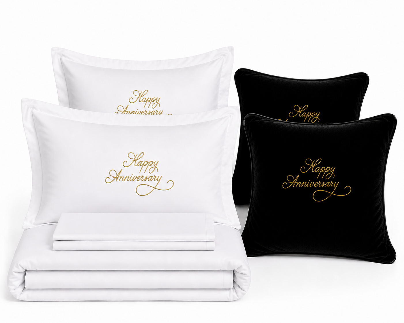Happy Anniversary Luxury Bedding Set