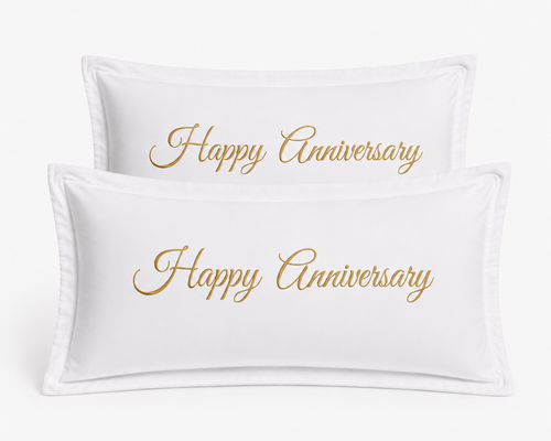 Happy Anniversary Pillowcase Set 
