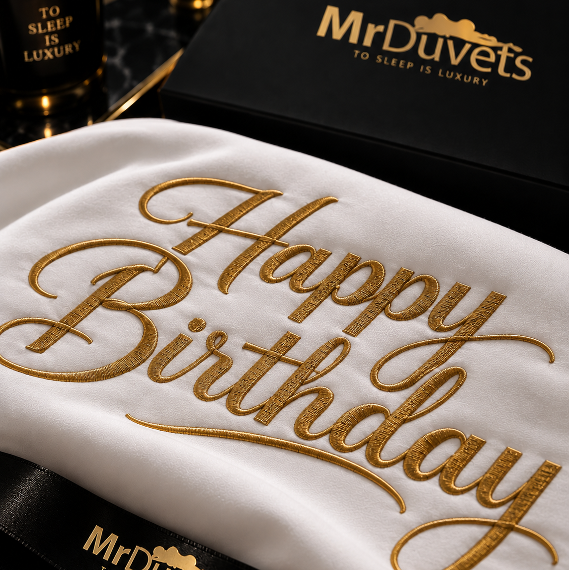 Happy Birthday Pillowcase Set close up