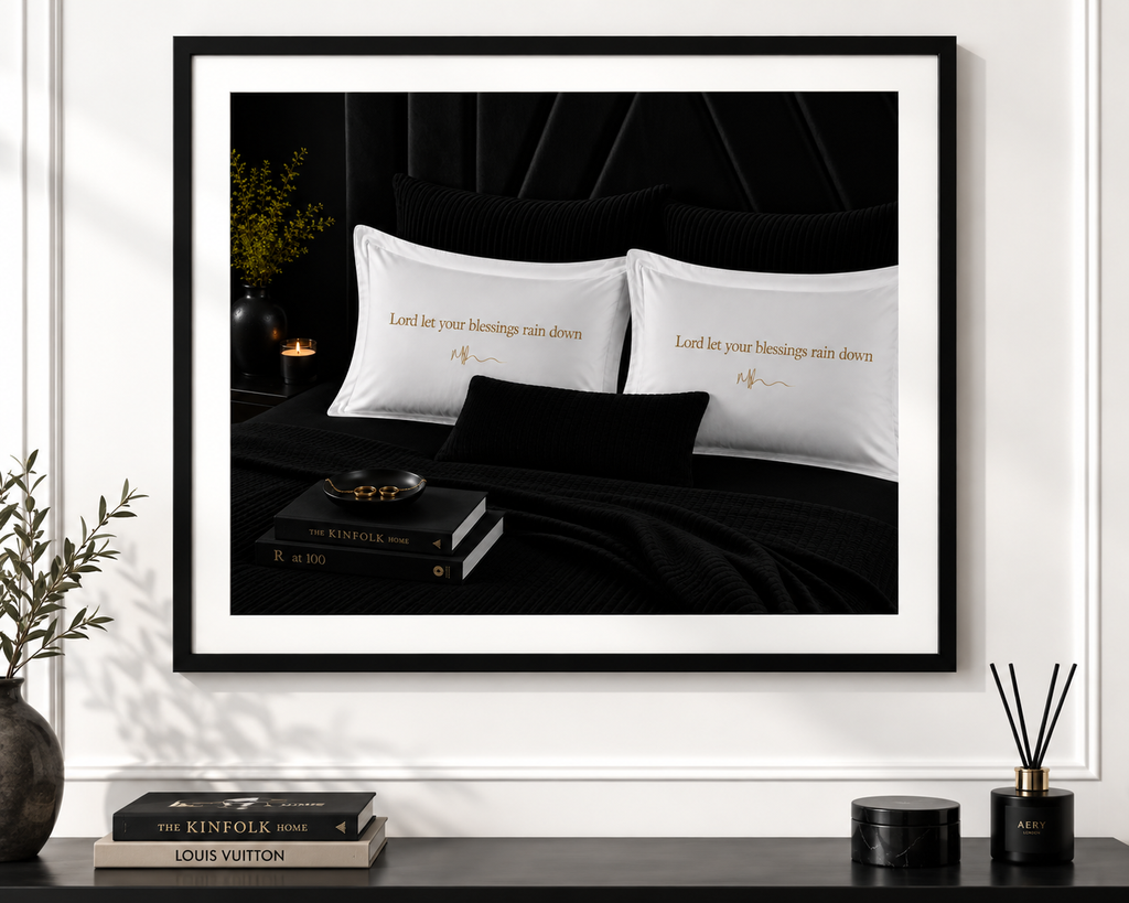 Lord let your blessing rain down art work frame