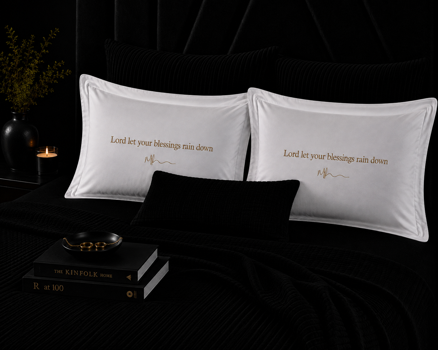 Lord let your blessing rain down pillowcase set NEW NEW 