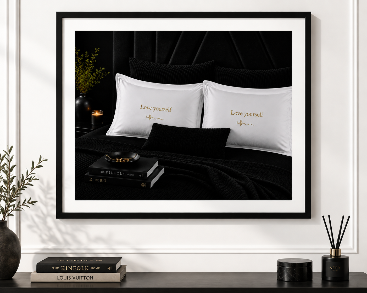 Love yourself art work frame image