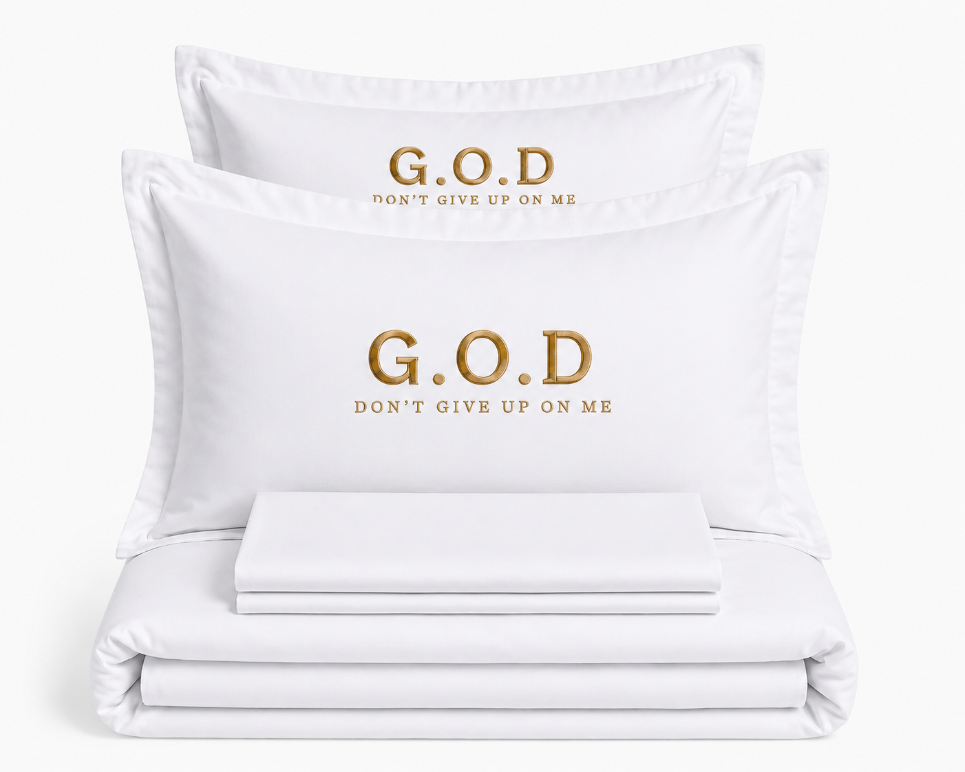 Luxury GOD Don't Give Up On Me Bedding Set 1