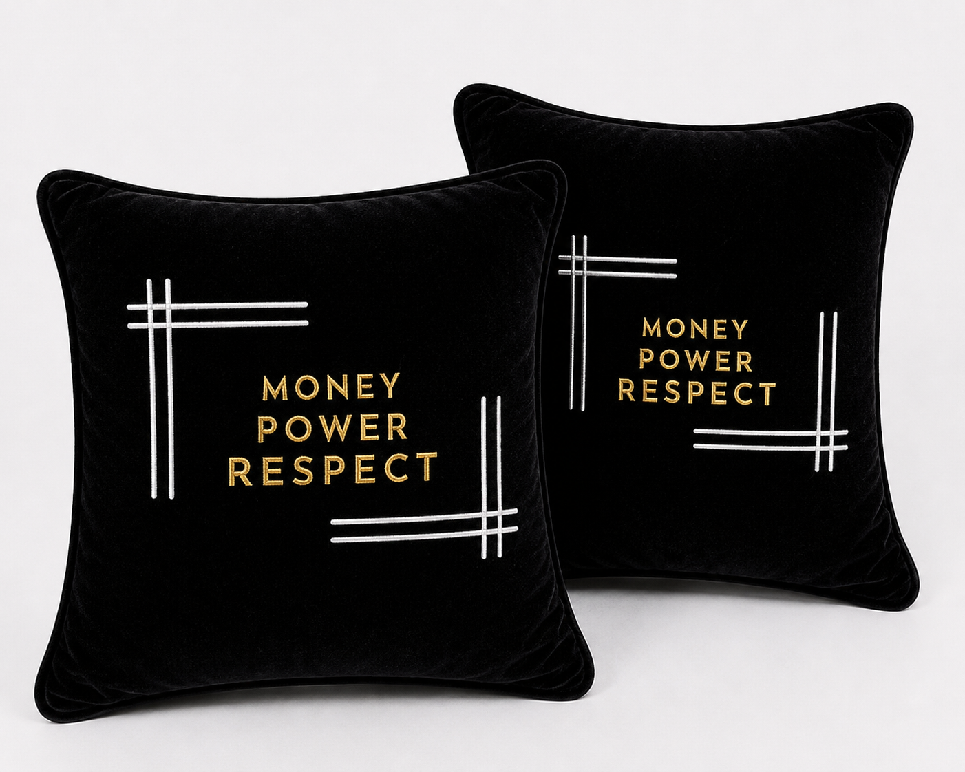 Money Power Respect Luxury Cushions