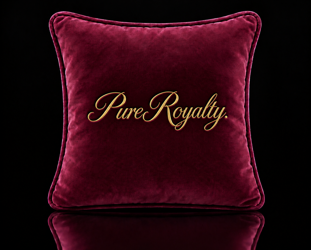 Pure Royalty Signature Mini Velvet Cushion