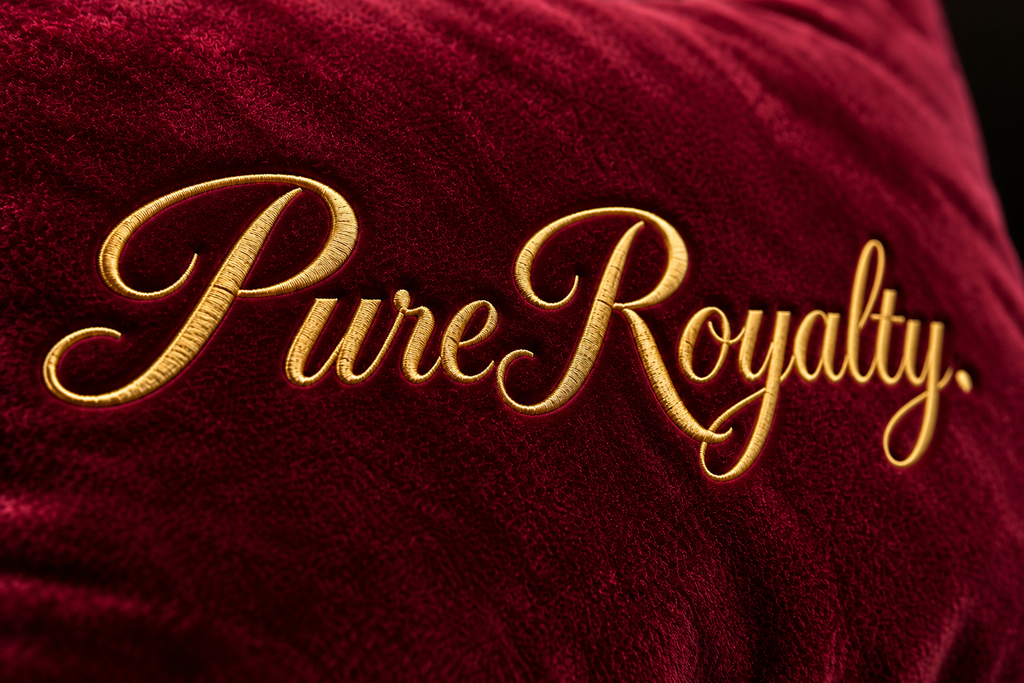 Pure Royalty Signature Mini Velvet Cushion close close