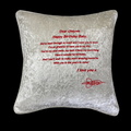 Signature message cushion