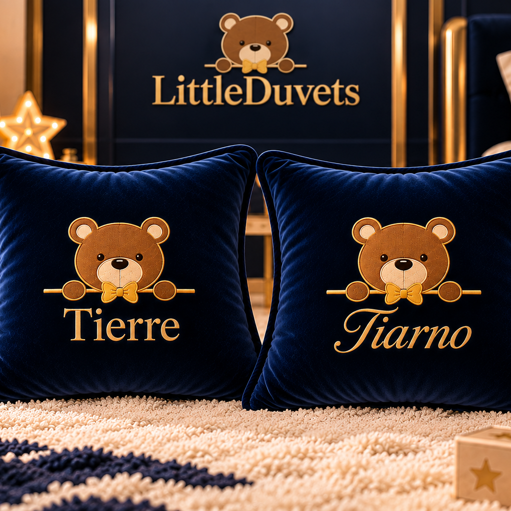 Tierre & Tiarno Customised Teddy Bear Cushion