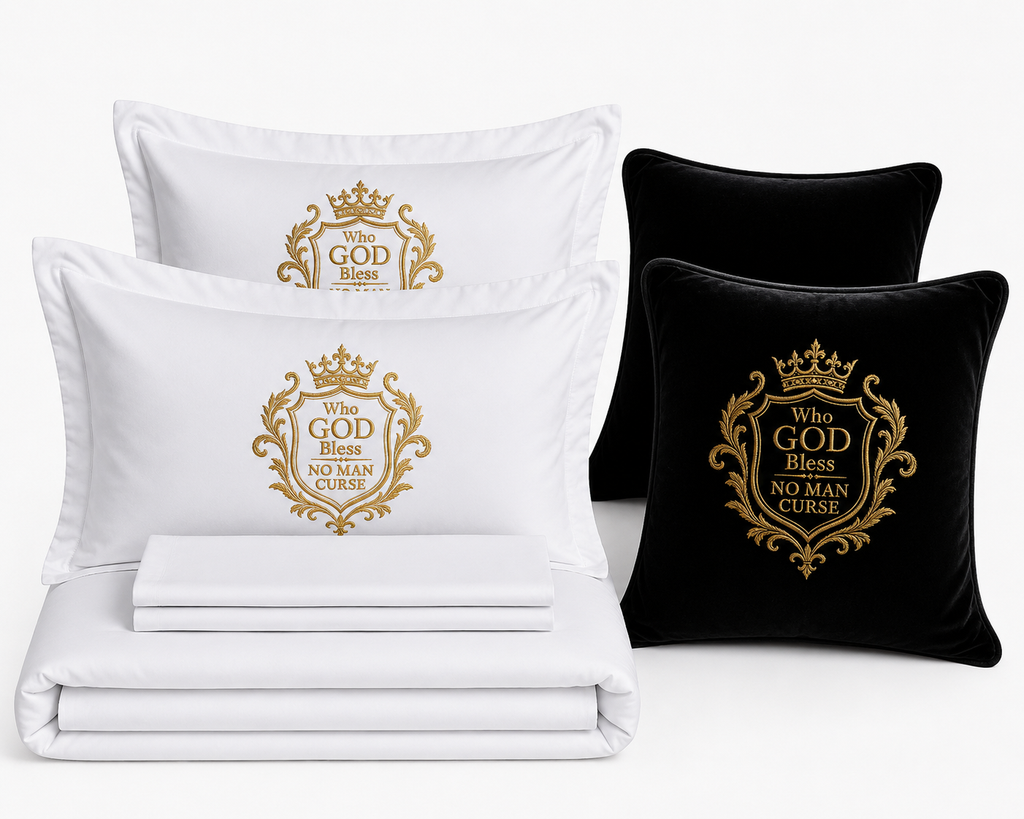 Who GOD Bless No Man Curse Luxury Bedding Set