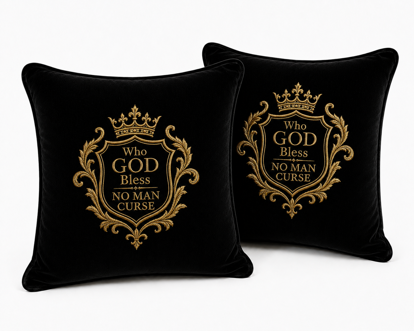 Who GOD Bless No Man Curse Luxury Cushions