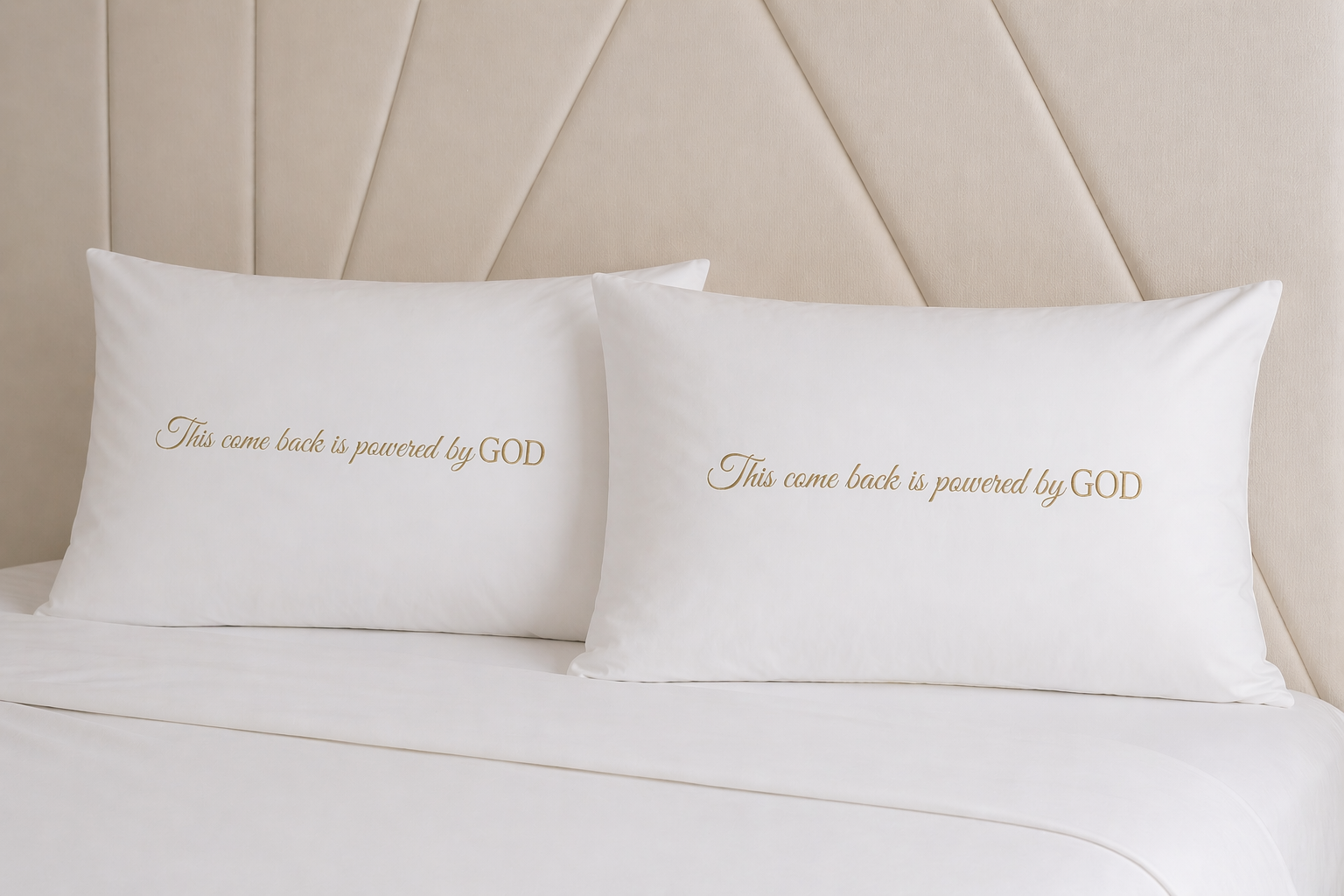 this come back is powered by god pillowcase set
